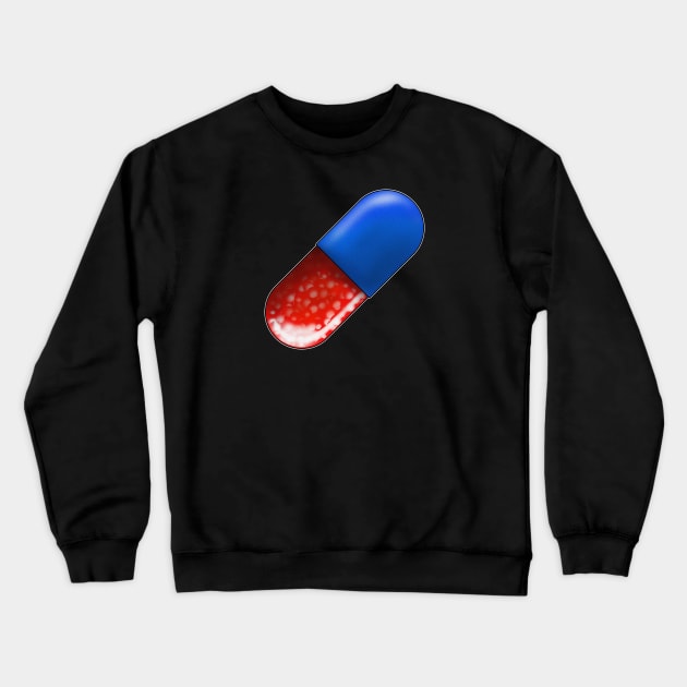 Red Pill - Blue Pill Crewneck Sweatshirt by Harley Warren